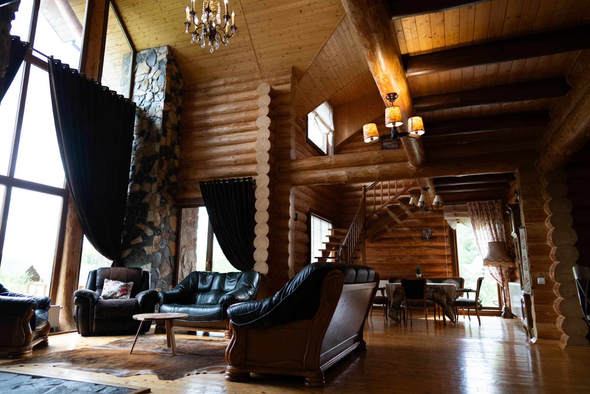 Кухня, вітальня, тераса